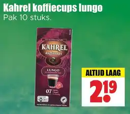 Dirk Kahrel koffiecups lungo aanbieding