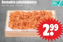 Dirk Gerookte zalmsnippers aanbieding