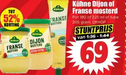Dirk Kühne Dijon of Franse mosterd aanbieding