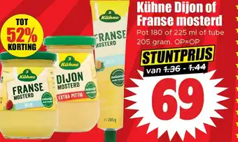 Dirk Kühne Dijon of Franse mosterd aanbieding