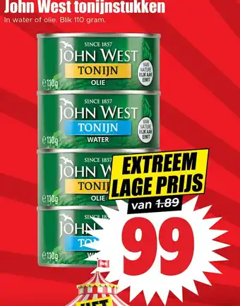 Dirk John West tonijnstukken aanbieding
