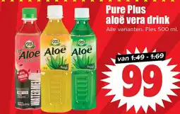 Dirk Pure Plus aloë vera drink aanbieding