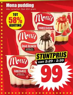 Dirk Mona pudding aanbieding