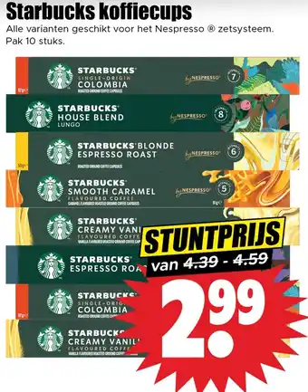 Dirk Starbucks koffiecups aanbieding
