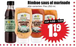 Dirk Rimboe saus of marinade aanbieding