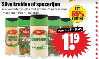 Dirk Silvo kruiden of specerijen aanbieding