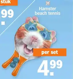 Albert Heijn Hamster beach tennis aanbieding
