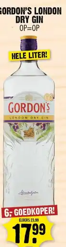 Dirk Gordon's london dry gin aanbieding