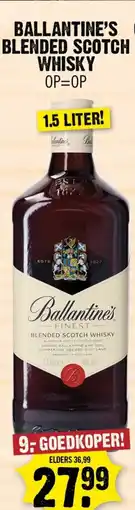 Dirk Ballantine's blended scotch whisky aanbieding