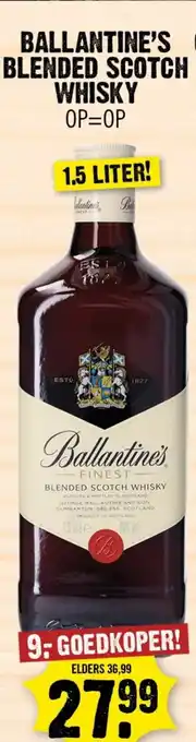 Dirk Ballantine's blended scotch whisky aanbieding