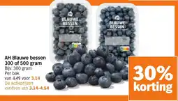 Albert Heijn AH Blauwe bessen aanbieding