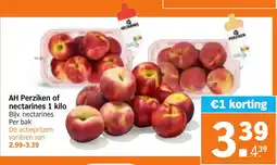 Albert Heijn AH Perziken of nectarines aanbieding