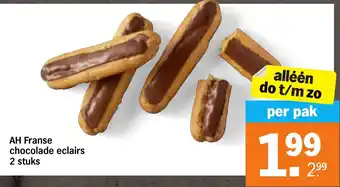 Albert Heijn AH Franse chocolade eclairs aanbieding
