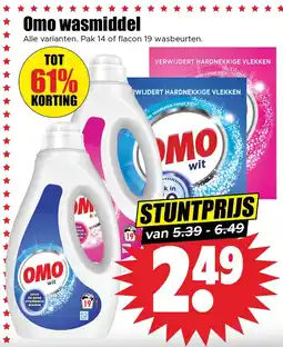 Dirk Omo wasmiddel aanbieding