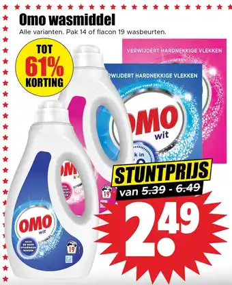 Dirk Omo wasmiddel aanbieding