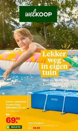 Welkoop Intex zwembad Frame Pool 300x200x75 cm aanbieding