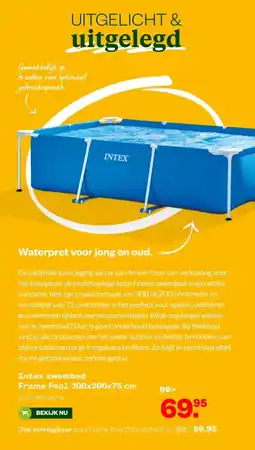 Welkoop Intex zwembad Frame Pool 300x200x75 cm aanbieding