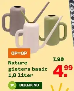 Welkoop Nature gieters basic 1,8 liter aanbieding