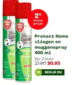 Welkoop Protect Home vliegen en muggenspray 400 ml aanbieding