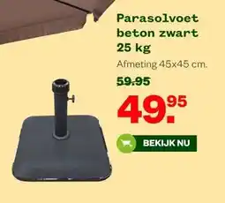 Welkoop Parasolvoet 25 kg beton zwart aanbieding