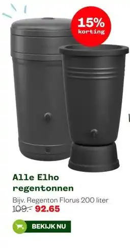 Welkoop Alle Elho regentonnen aanbieding