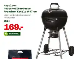 Welkoop Napoleon houtskoolbarbecue Premium Kettle Ø 47 cm aanbieding