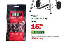 Welkoop Weber briketten 8 kg aanbieding