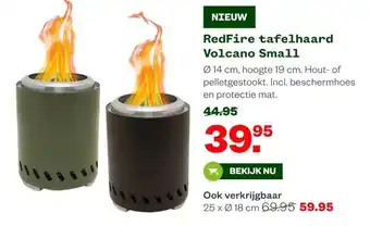 Welkoop RedFire tafelhaard Volcano Small aanbieding