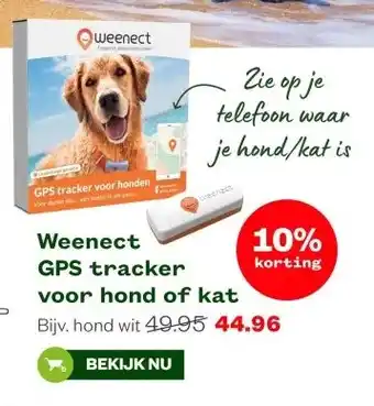 Welkoop Weenect GPS tracker voor hond of kat aanbieding