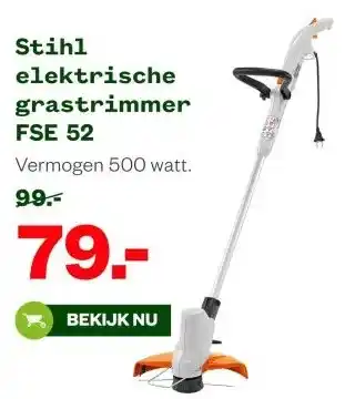 Welkoop Stihl elektrische grastrimmer FSE 52 aanbieding