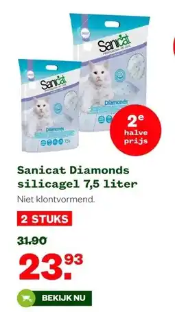 Welkoop Sanicat Diamonds silicagel 7,5 liter aanbieding