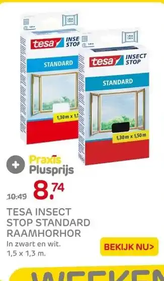 Praxis TESA INSECT STOP STANDARD RAAMHORHOR aanbieding