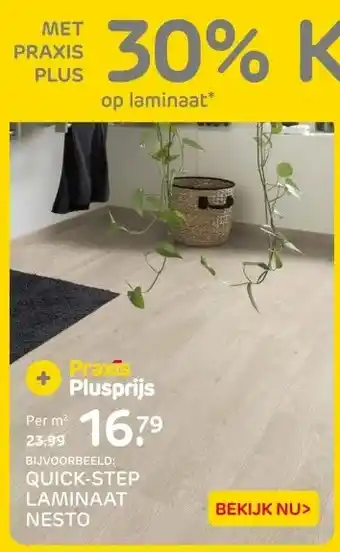 Praxis QUICK-STEP LAMINAAT NESTO aanbieding