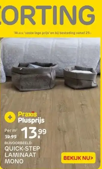 Praxis QUICK-STEP LAMINAAT MONO aanbieding