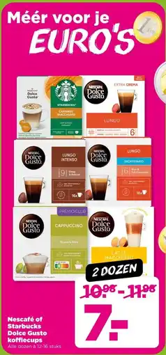 PLUS Nescafé of Starbucks Dolce Gusto aanbieding