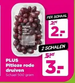 PLUS PLUS Pitloze rode druiven aanbieding