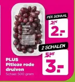 PLUS PLUS Pitloze rode druiven aanbieding
