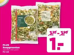 PLUS PLUS Soepgroenten aanbieding