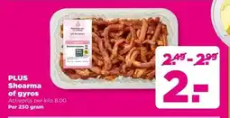 PLUS PLUS Shoarma of gyros aanbieding