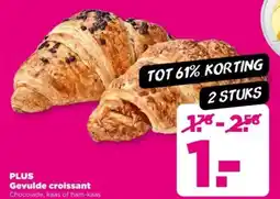 PLUS PLUS Gevulde croissant aanbieding