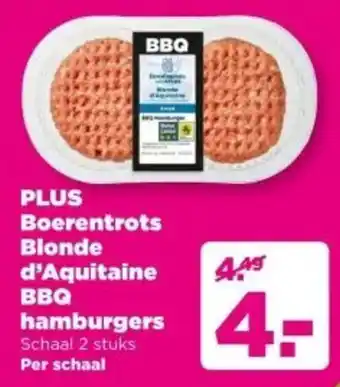 PLUS PLUS Boerentrots Blonde d'Aquitaine BBQ hamburgers aanbieding