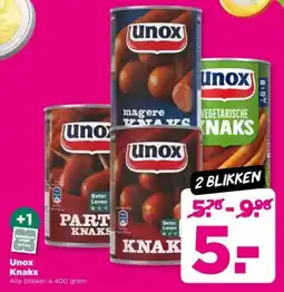 PLUS Unox Knaks aanbieding