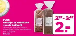 PLUS PLUS Ontbijt of kruidkoek van de bakkerij aanbieding