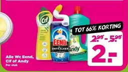 PLUS Alle Wc Eend, Cif of Andy aanbieding