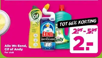 PLUS Alle Wc Eend, Cif of Andy aanbieding