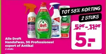 PLUS Alle Dreft Handafwas, 3G Professioneel expert of Antikal aanbieding