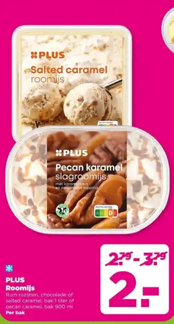 PLUS PLUS Roomijs aanbieding