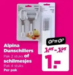 PLUS Alpina Dunschillers of schilmesjes aanbieding