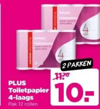 PLUS PLUS Toiletpapier aanbieding