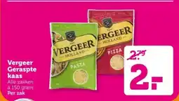 Coop Vergeer Geraspte kaas aanbieding